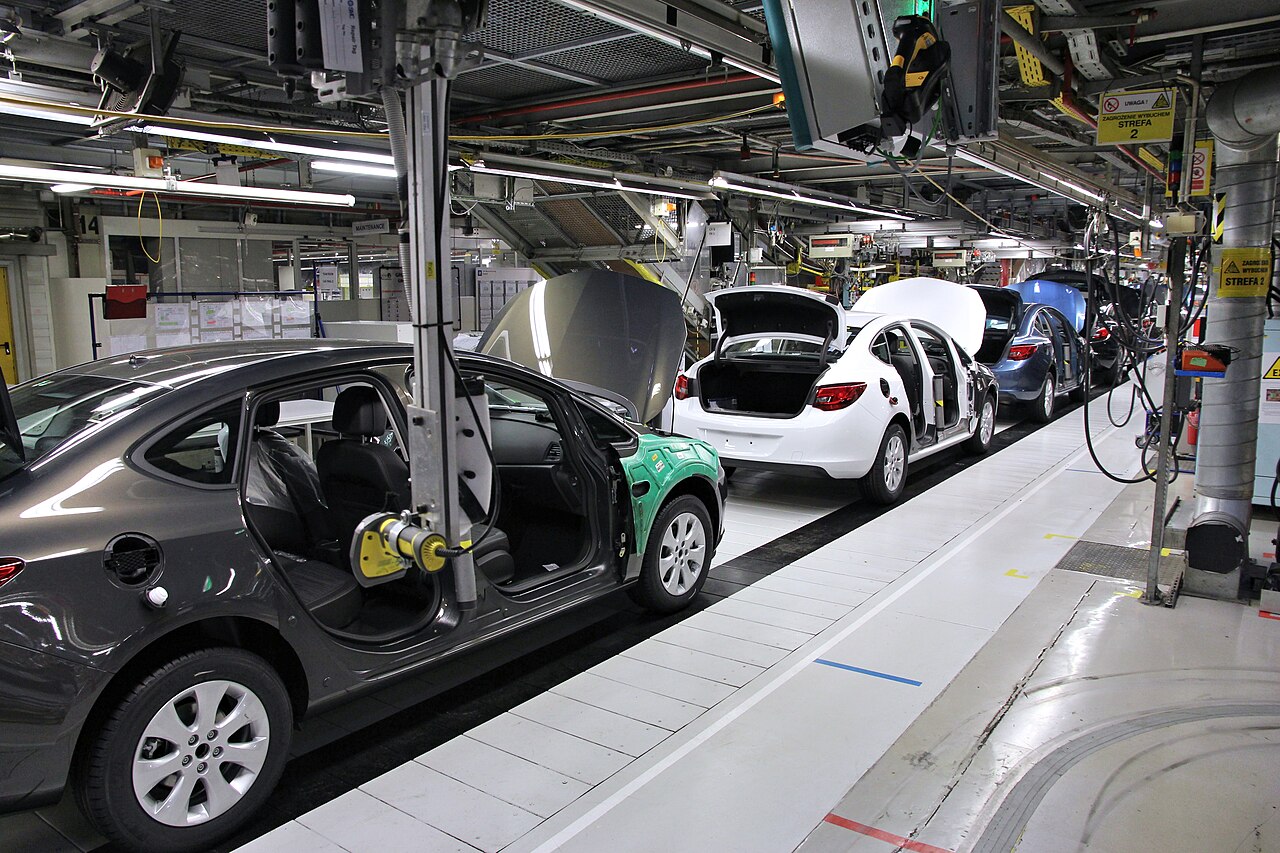 Ligne d'assemblage industrielle